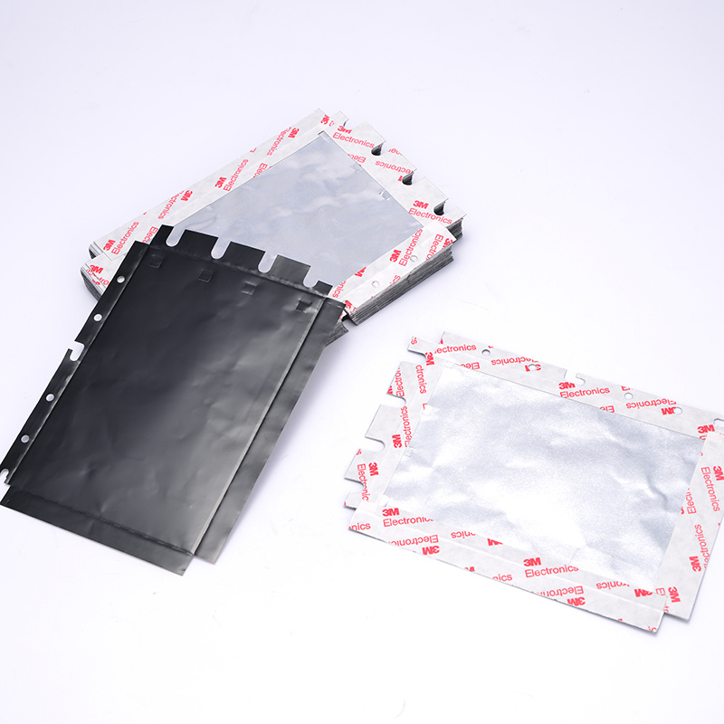 Conductive adhesive bonded aluminum foil