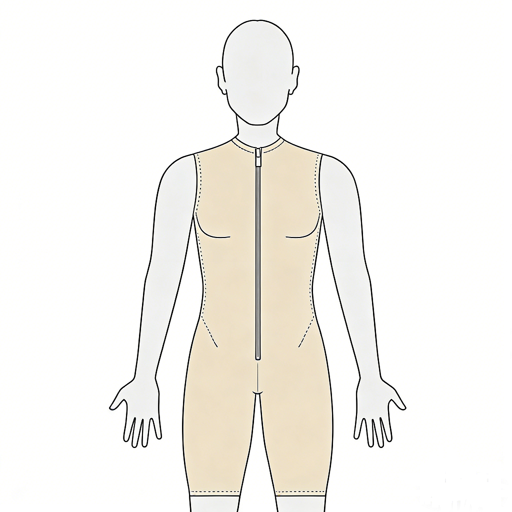惠好安康全身烧伤连裆无袖短裤压力衣定制