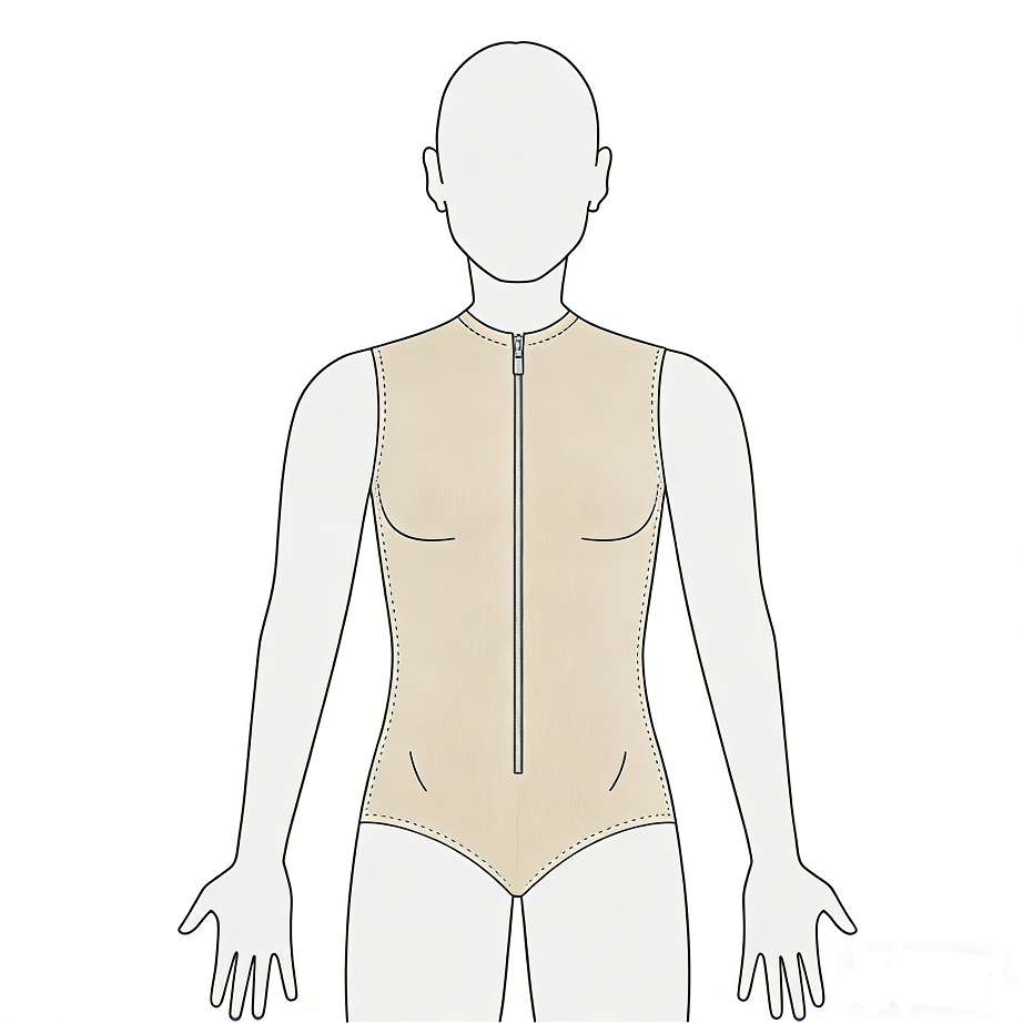 惠好安康全身烧伤连裆无袖三角压力衣定制