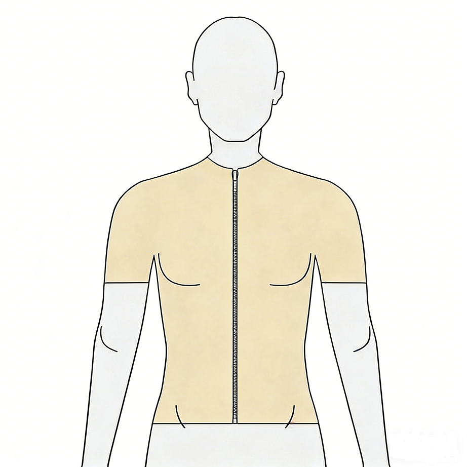 惠好安康躯干上肢烧伤短袖压力上衣定制