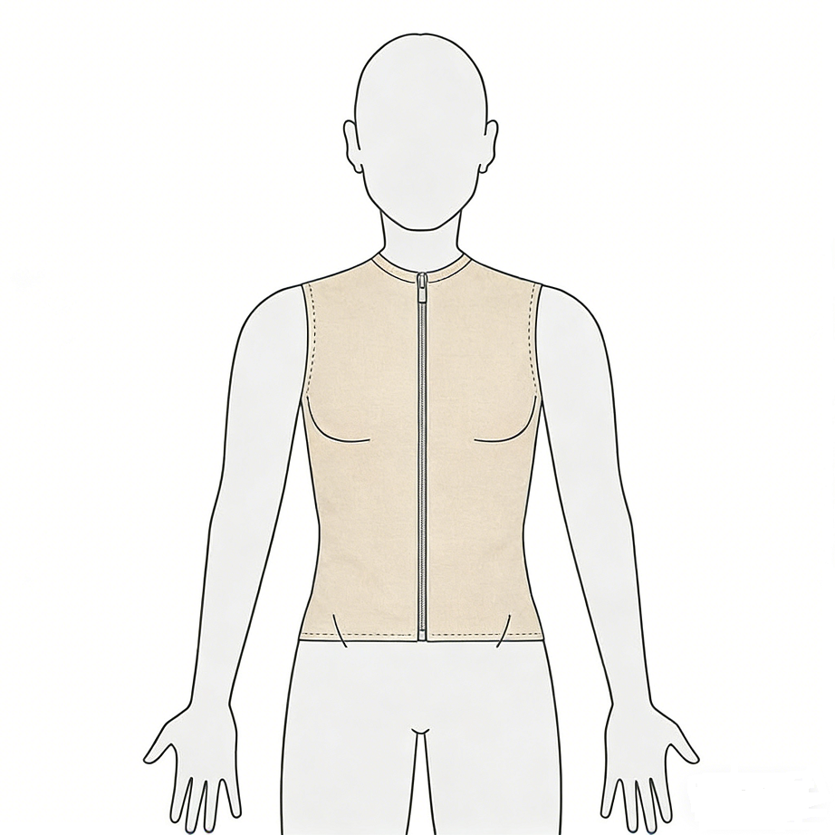 惠好安康躯干上肢烧伤无袖压力上衣定制