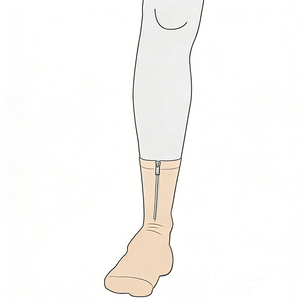 惠好安康脚烧伤压力袜定制2