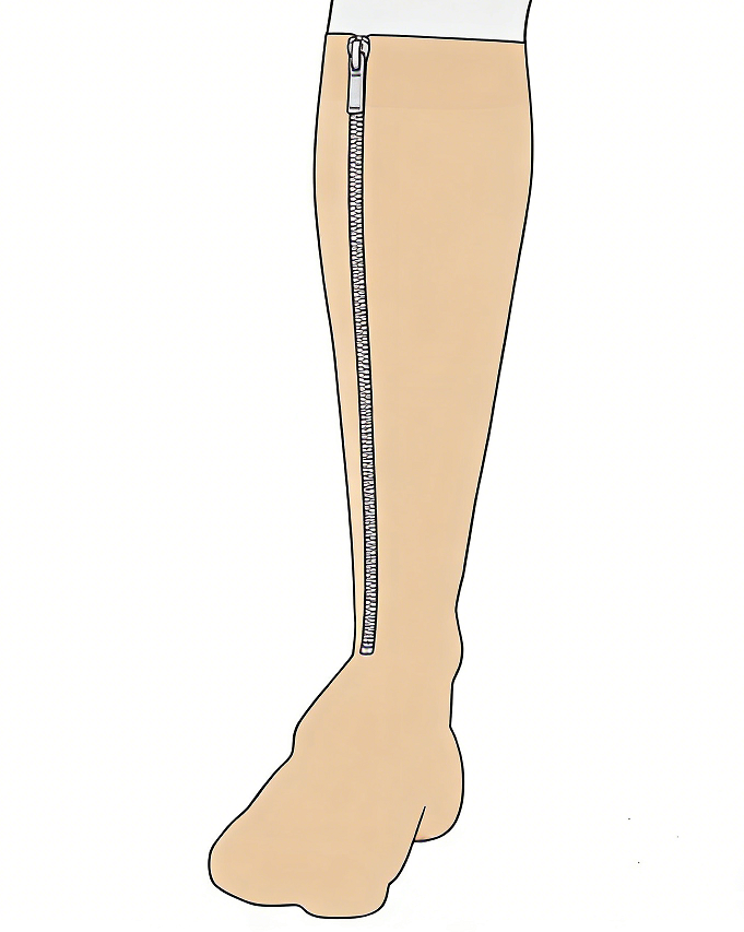 惠好安康脚烧伤压力袜定制3