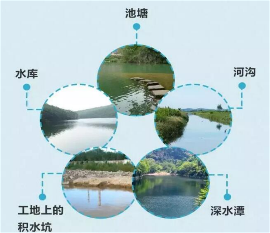 溺水易发生地点