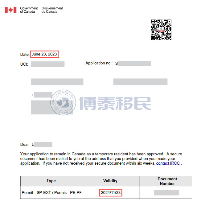 【喜讯】恭喜博泰旅转学客户成功获得学签!曼省省提名最新抽分！