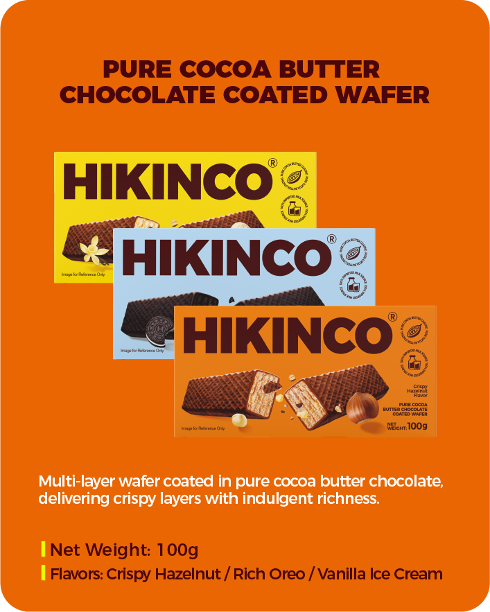 Flavor Pure Cocoa Butter Chocolate Coated Wafer