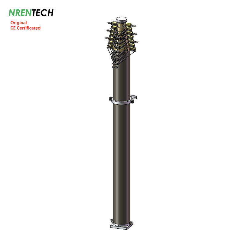 15m Locking Pneumatic Telescopic Mast-100kg payload NR-3.0-15-100L-8S-82-229