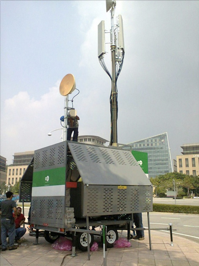 telescopic mast tower mast