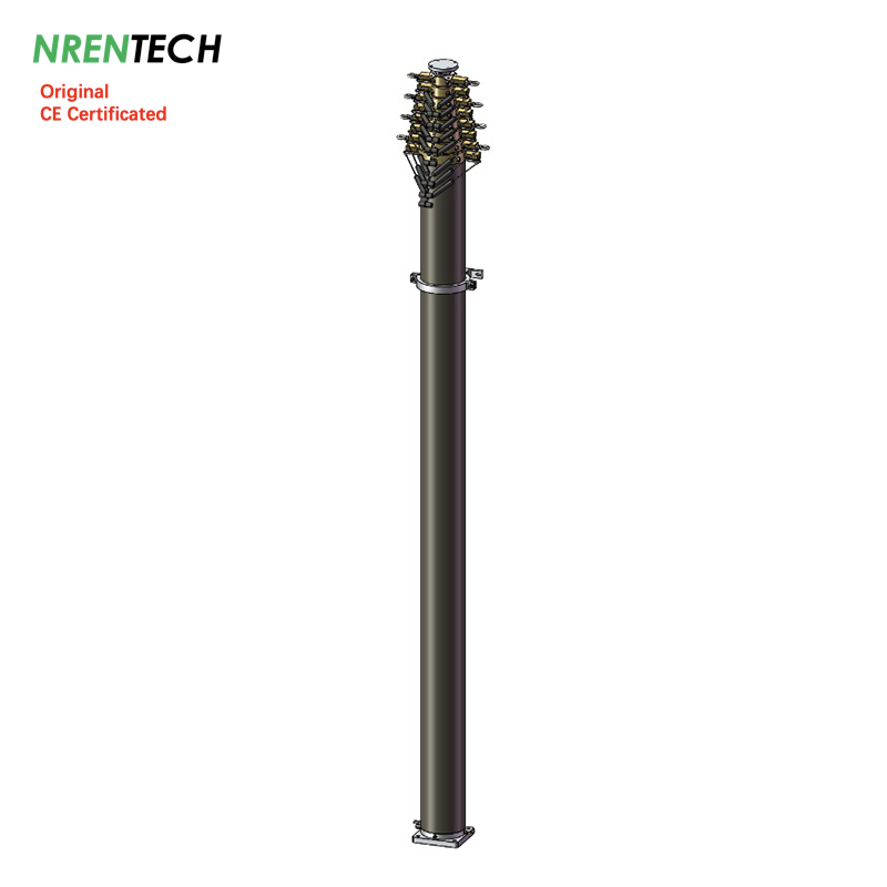 24m Locking Mast 50kg payload 4m Closed Height NR-4.2-24-50L-9S-66-229