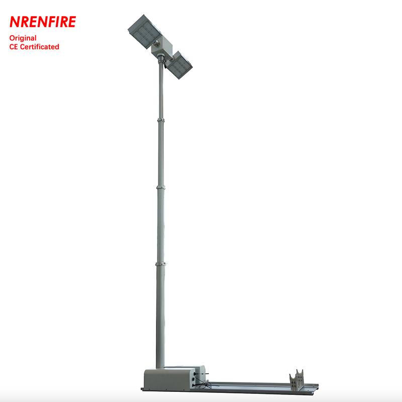 roof mount pneumatic telescopic mast move lighting tower