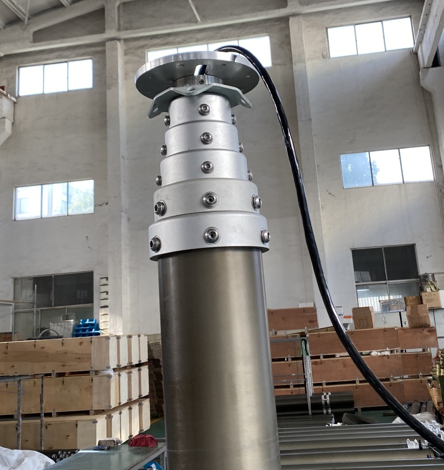 top flange and wires