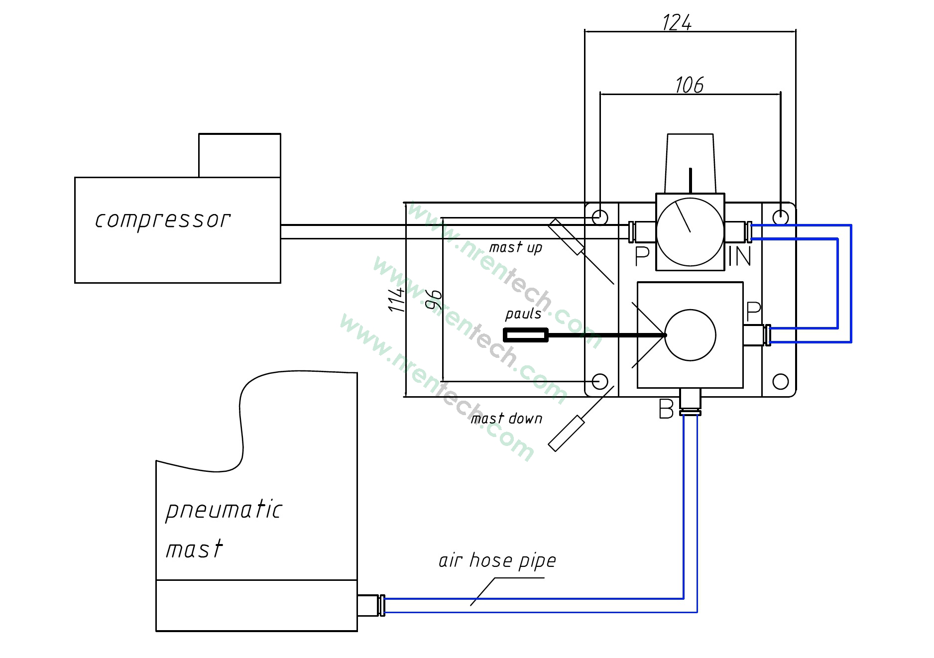 air control manual dimension