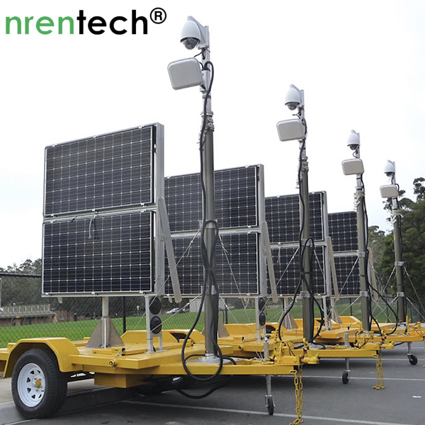 6m locking CCTV mast