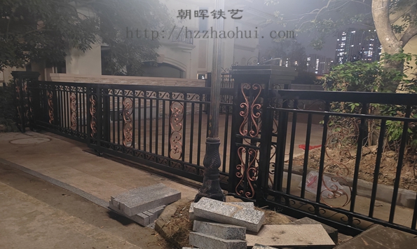 别墅入户门花园门护栏施工81