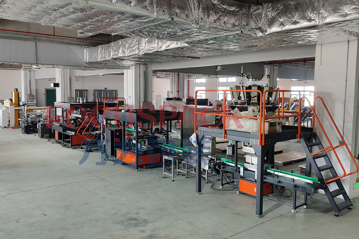 天地盖装盒装箱码垛自动包装生产线