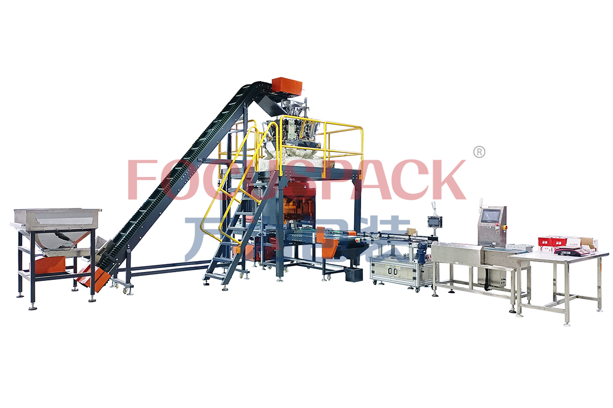 螺丝装盒贴标称重包装系统