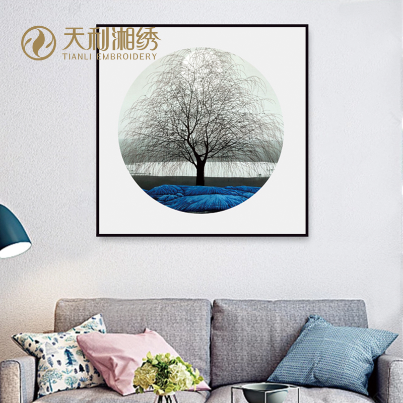 新中式轻奢家装装饰画 静夜图