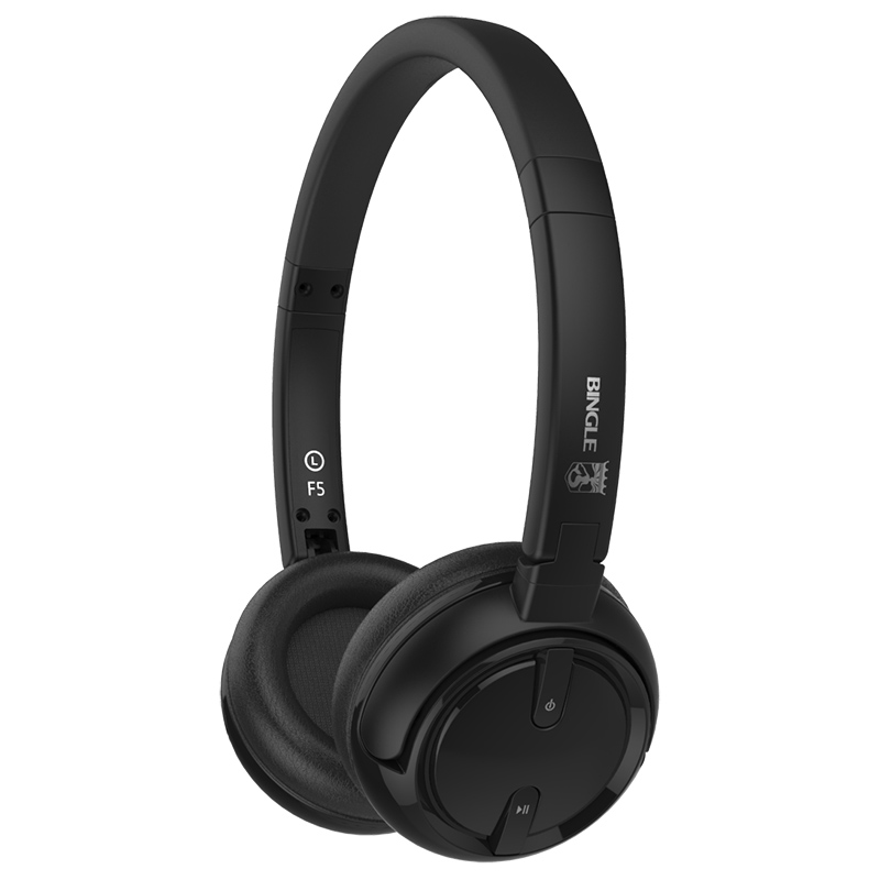 Bingle F5 Colorful Black On Ear Bluetooth Headphone For Kids