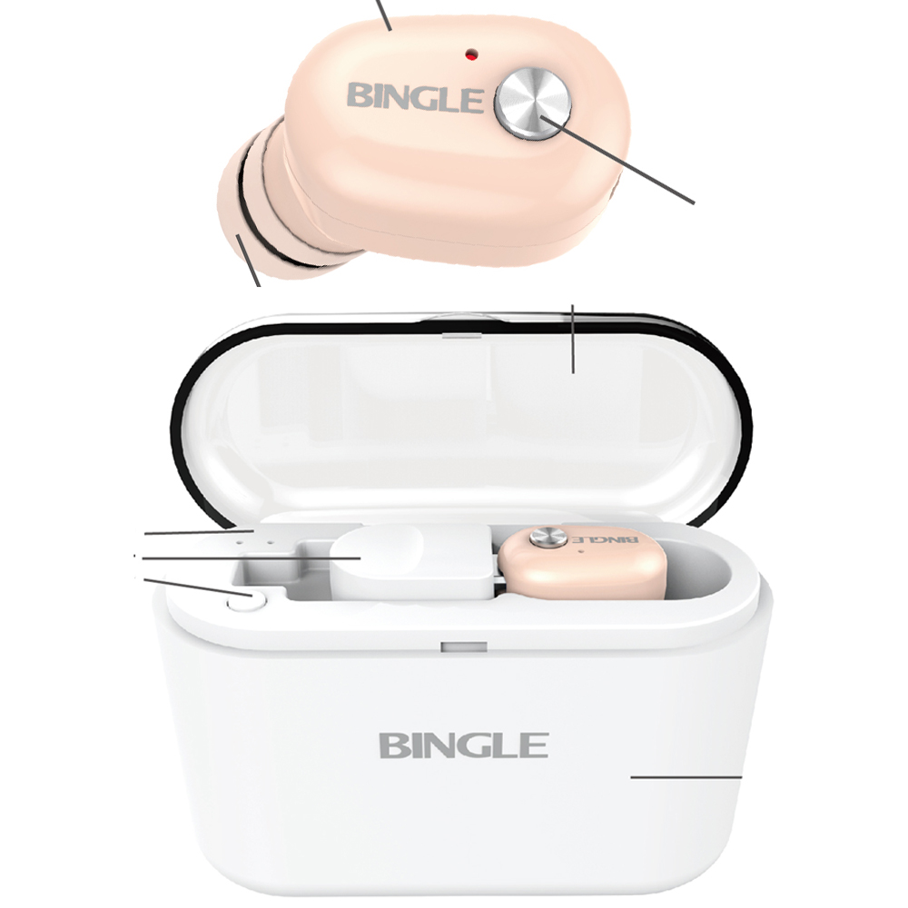 Bingle Fb02 Single Wireless Bluetooth Headphones With Charging Case