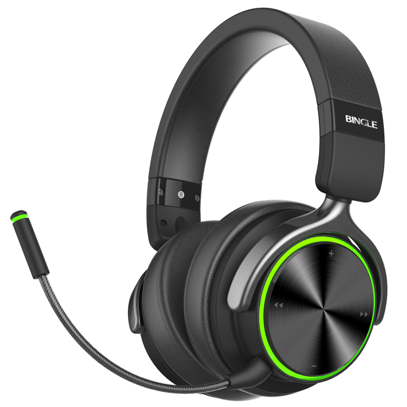 Bingle Q3 Colorful Over Ear Gaming Bluetooth Headphones