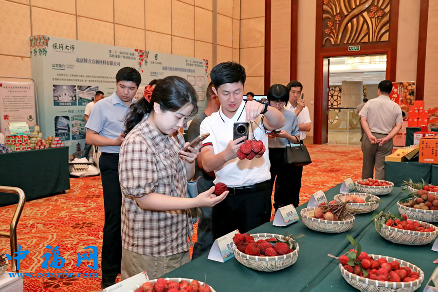 活动现场展出各类荔枝、龙眼。漳州市农业农村局供图