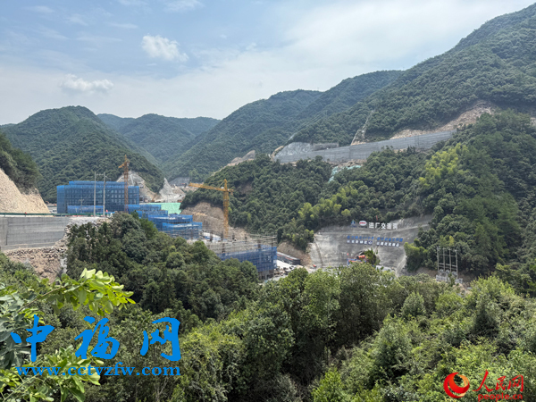 浙江江山抽水蓄能电站建设现场。人民网记者 杜燕飞摄