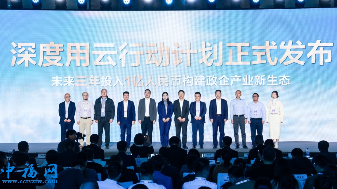 深度用云行动计划正式发布。主办方供图