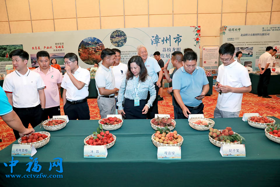 活动现场展出各类荔枝、龙眼。漳州市农业农村局供图