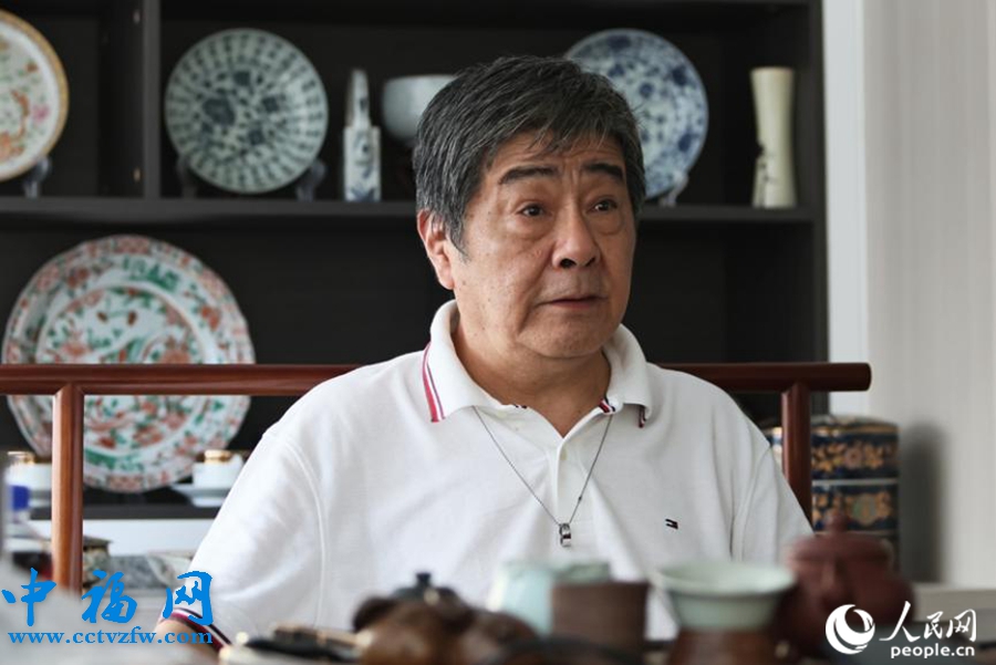 国家一级导演、上海市人民政府参事室参事江海洋。人民网 李昌乾摄