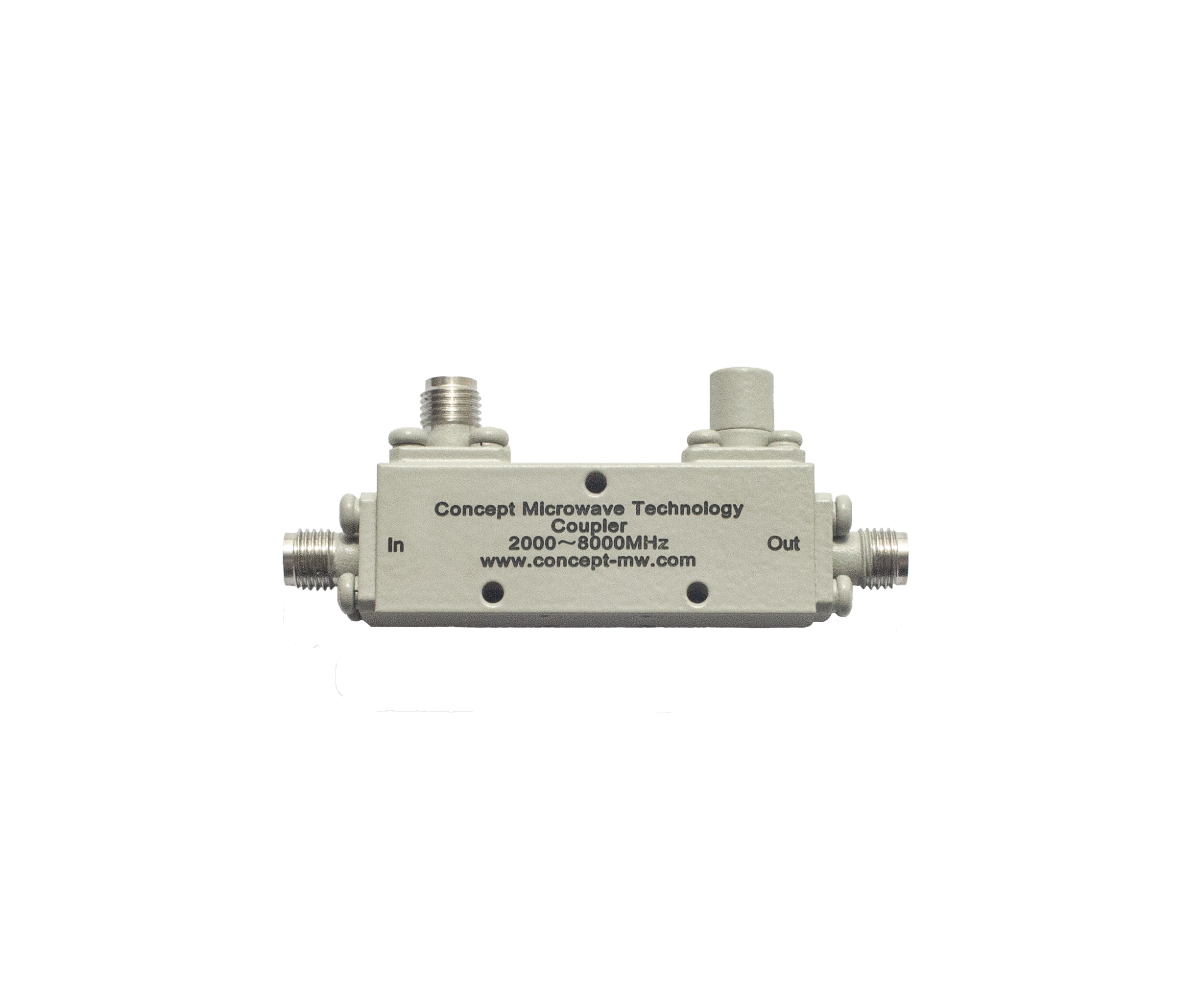 10dB定向耦合器 频率范围：2000-8000MHz