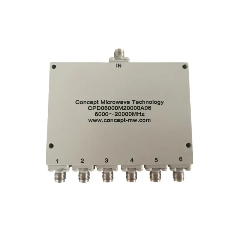 6路功分器/合路器 频率范围：2000-18000MHz