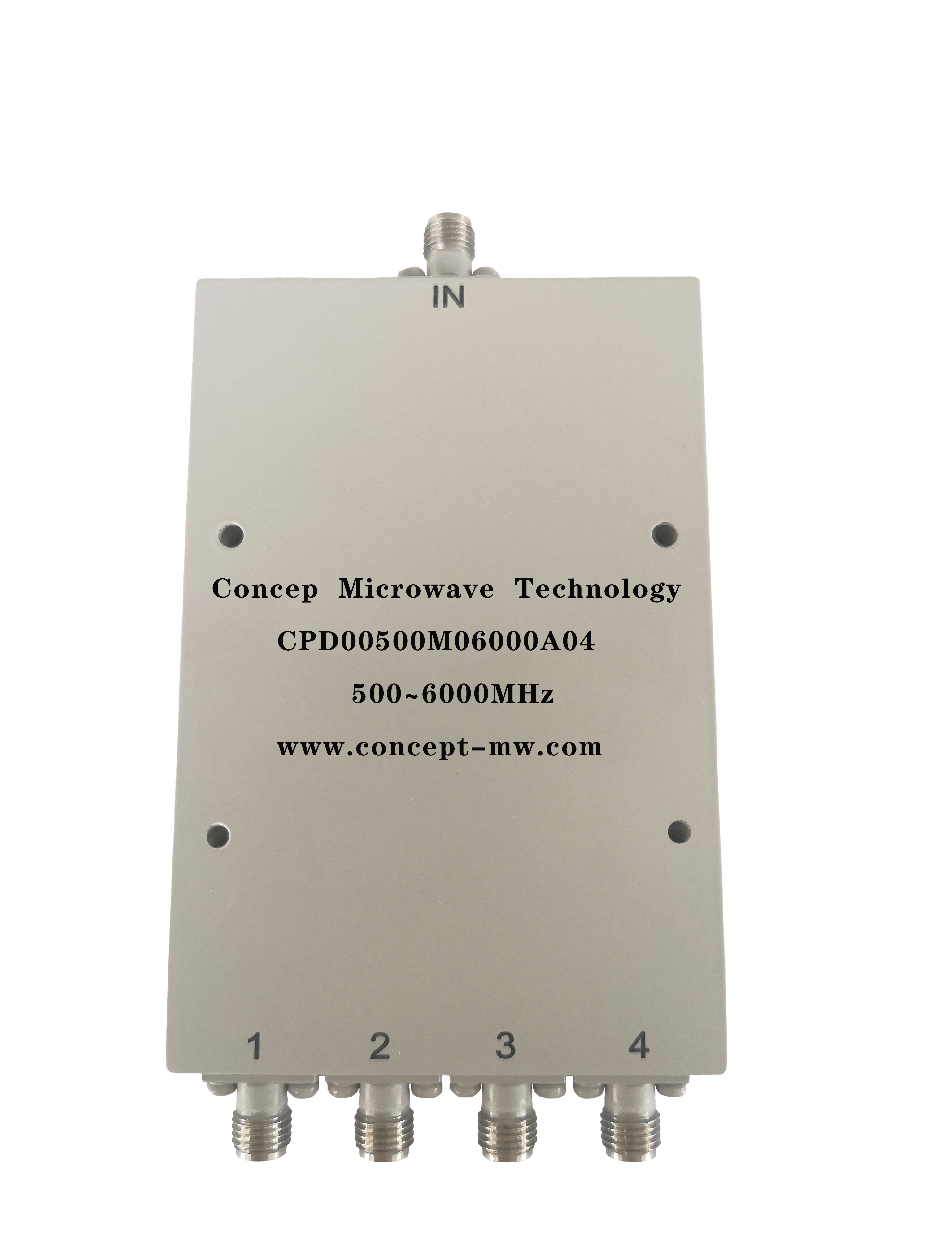 4路功分器/合路器 频率范围：500-6000MHz