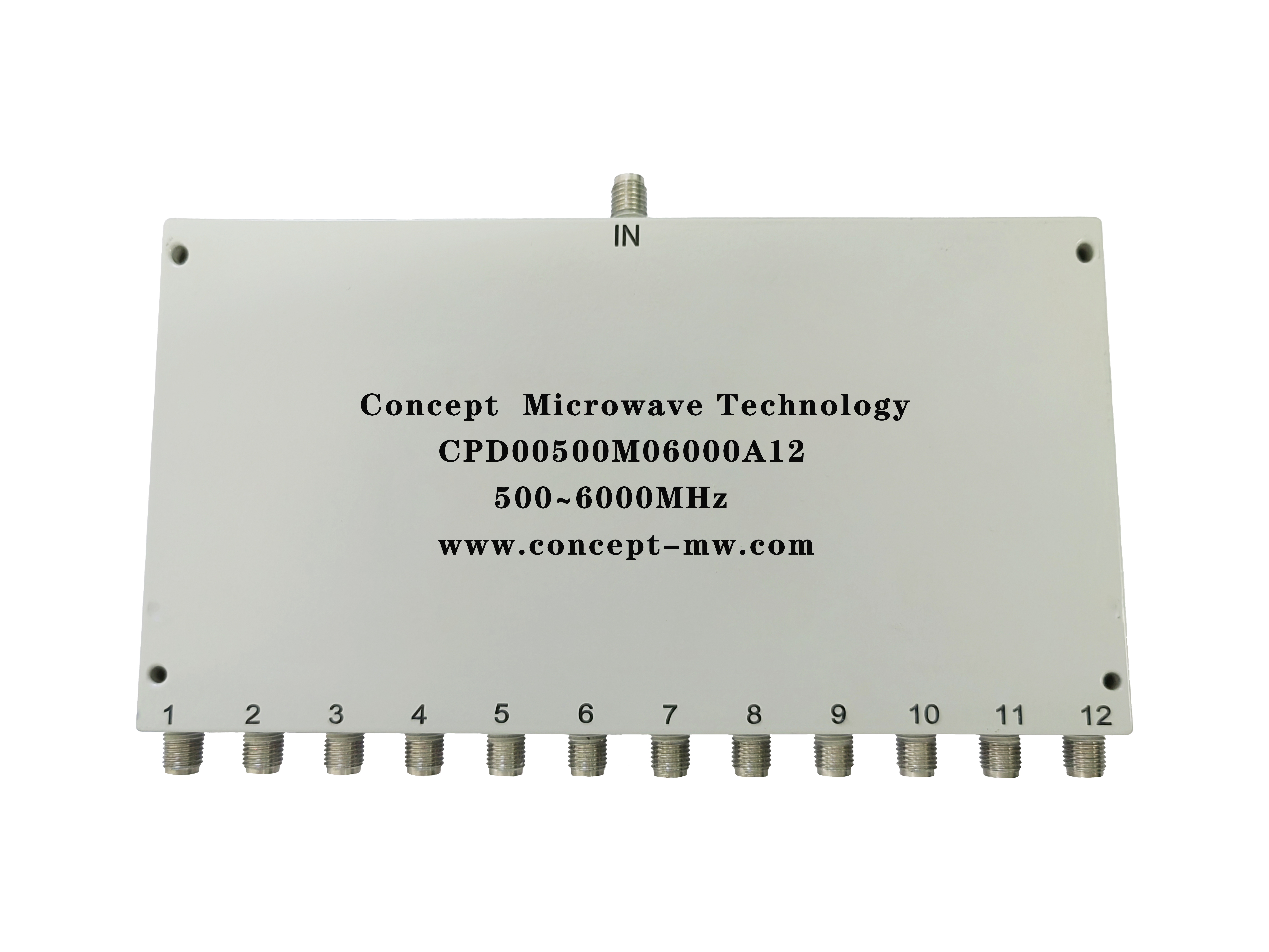 12路功分器/合路器 频率范围：500-6000MHz