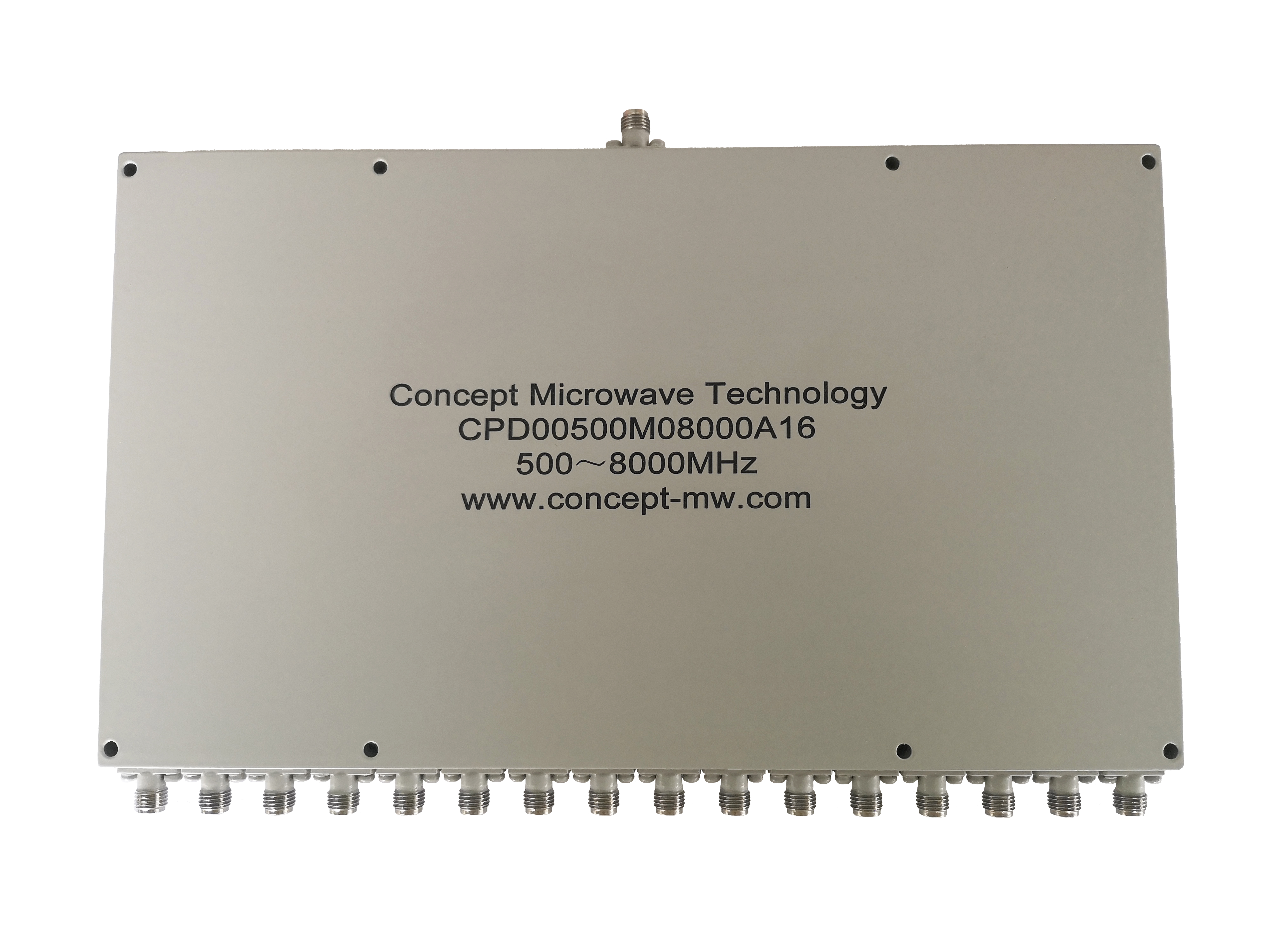 16路功分器/合路器 频率范围：500-8000MHz