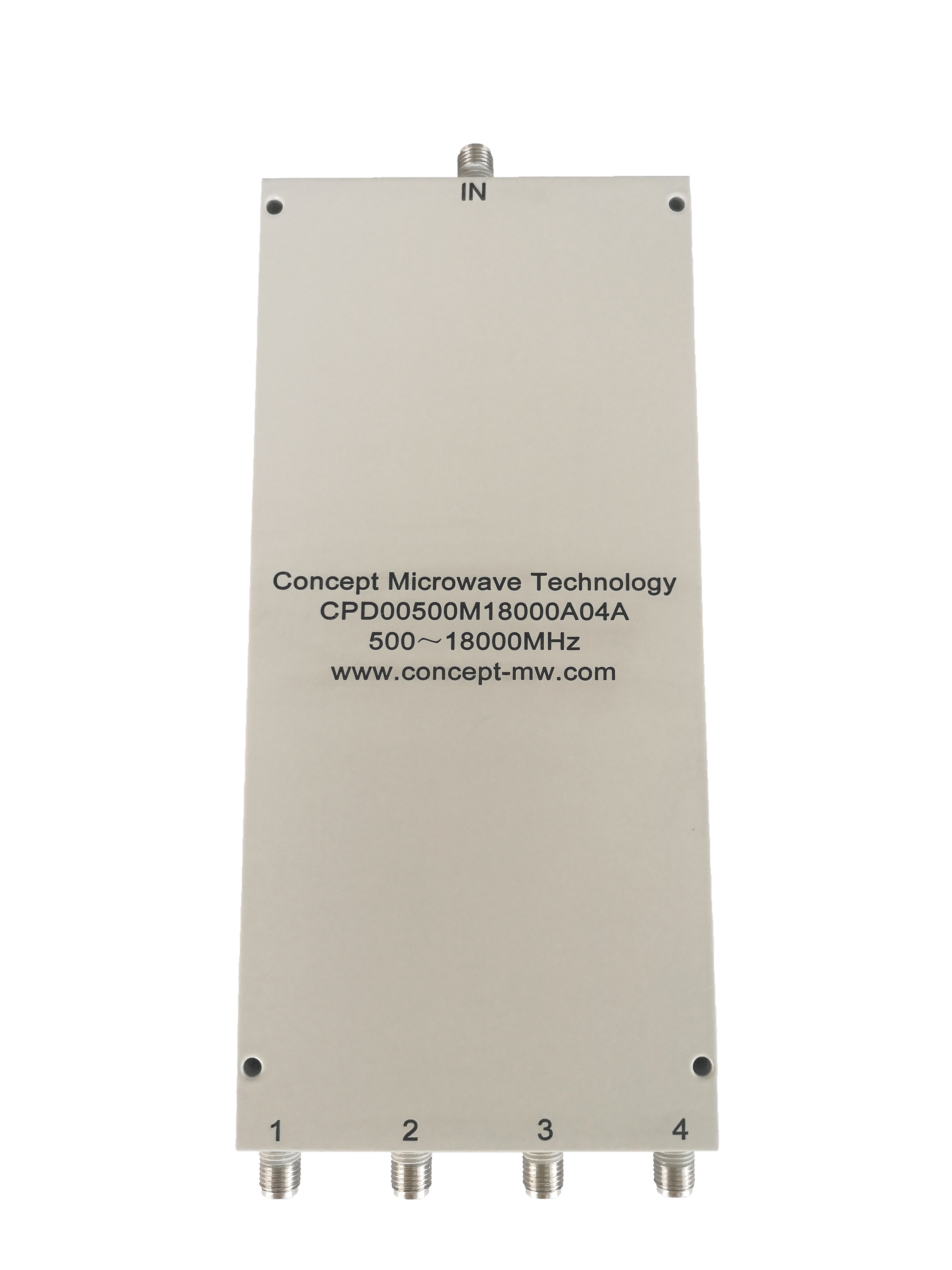 4路功分器/合路器 频率范围：500-18000MHz