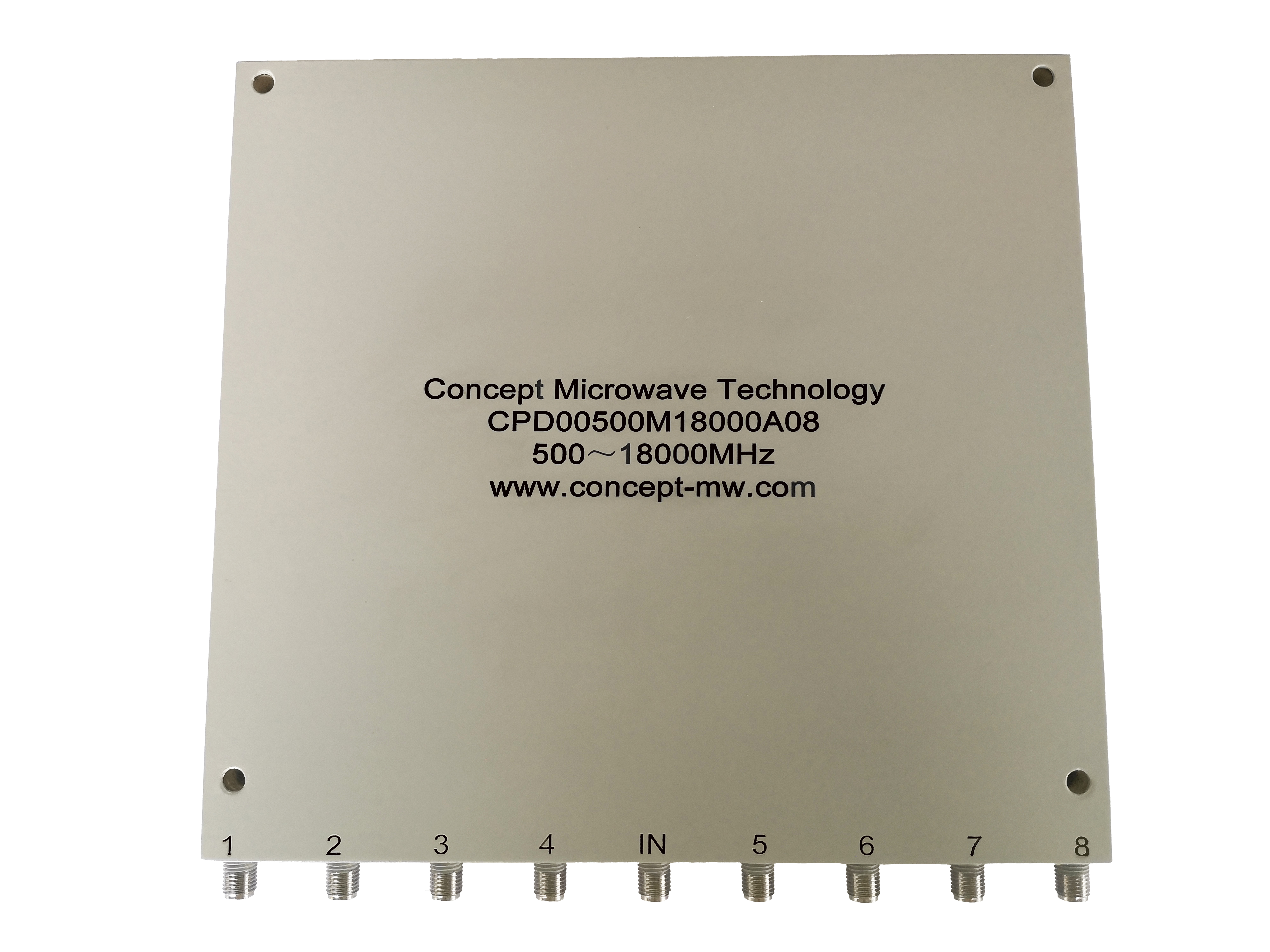 8路功分器/合路器 频率范围：500-18000MHz