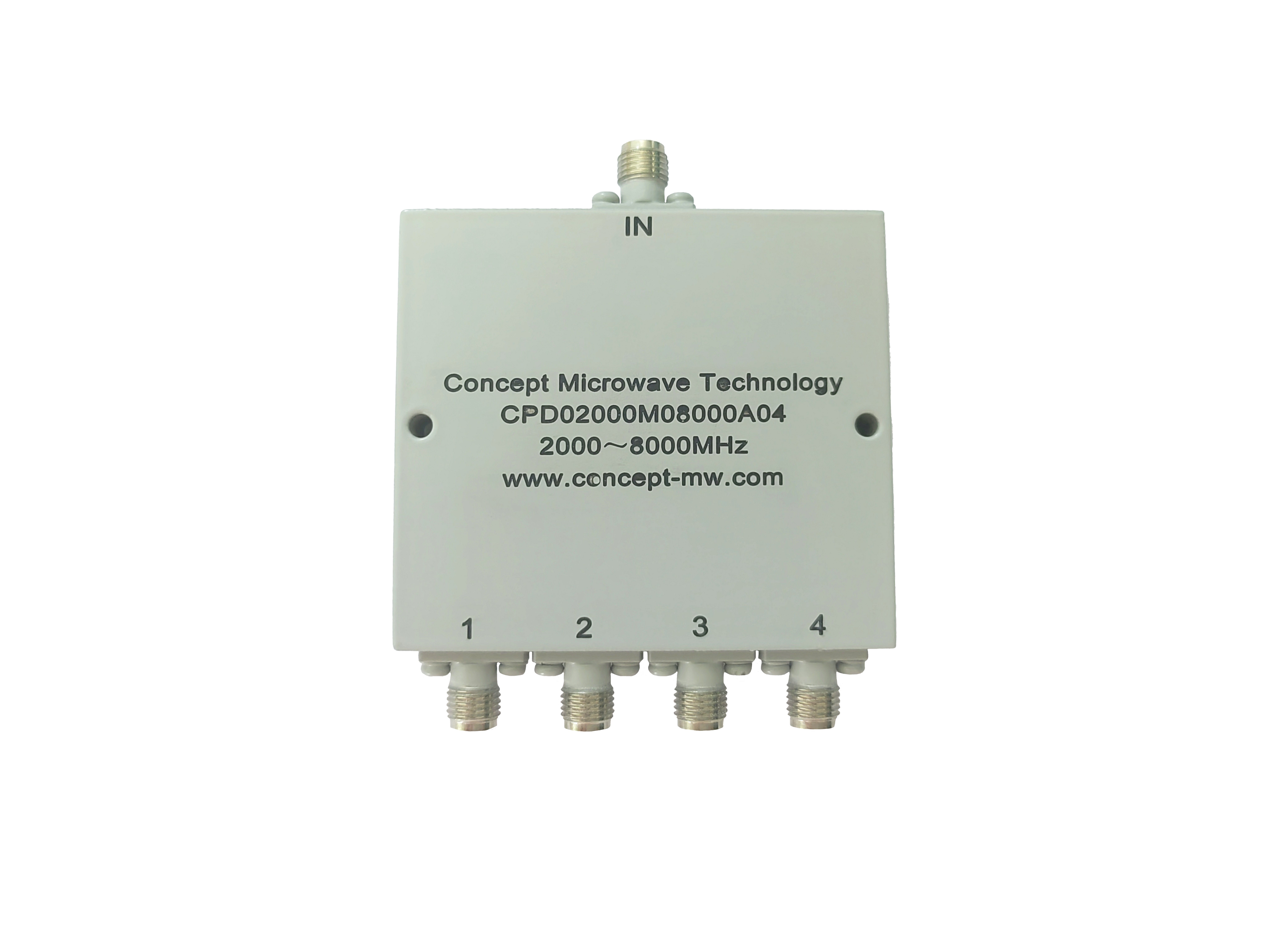 4路功分器/合路器 频率范围：2000-8000MHz