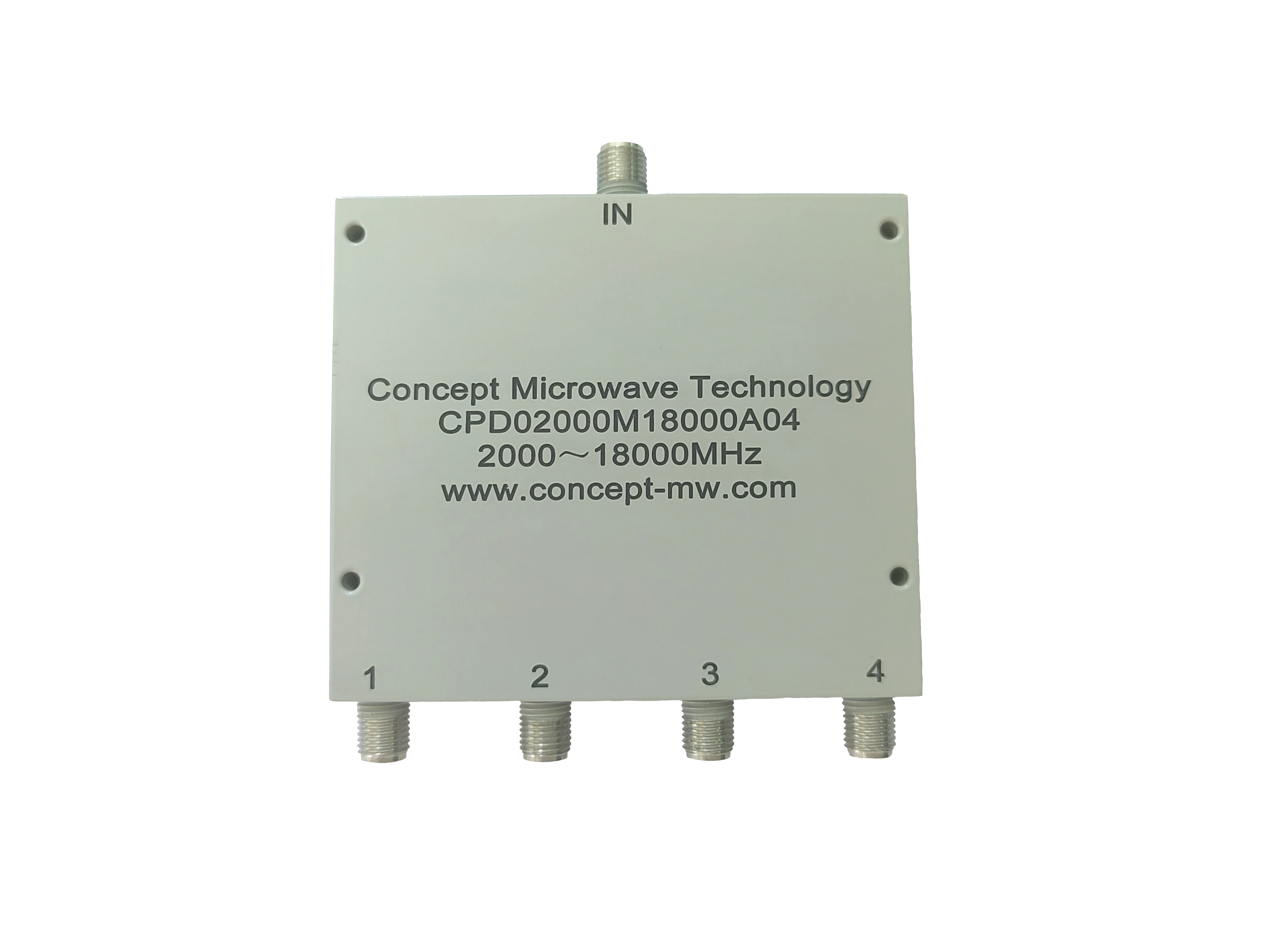 4路功分器/合路器 频率范围：2000-18000MHz