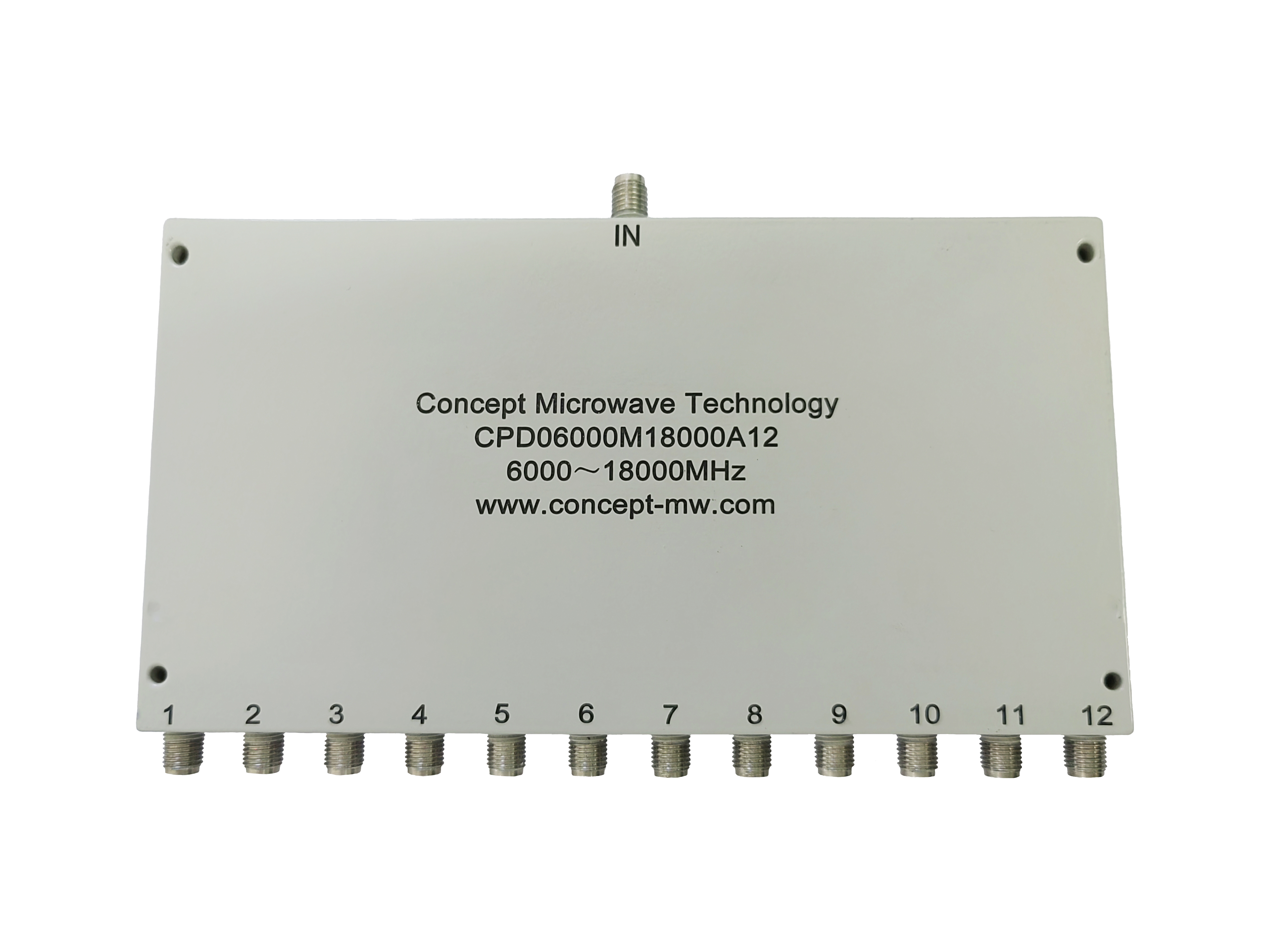 12路功分器/合路器 频率范围：6000-18000MHz