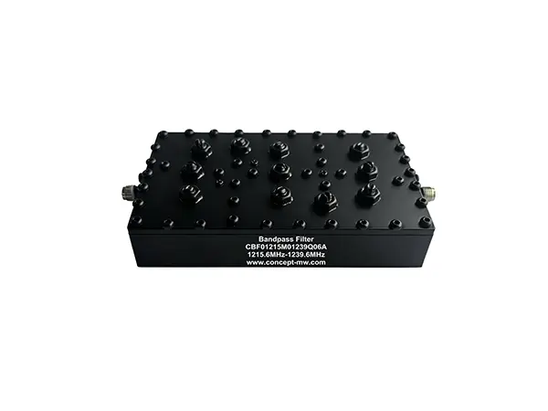 L波段 腔体带通滤波器 工作频率范围：1215.6-1239.6MHz