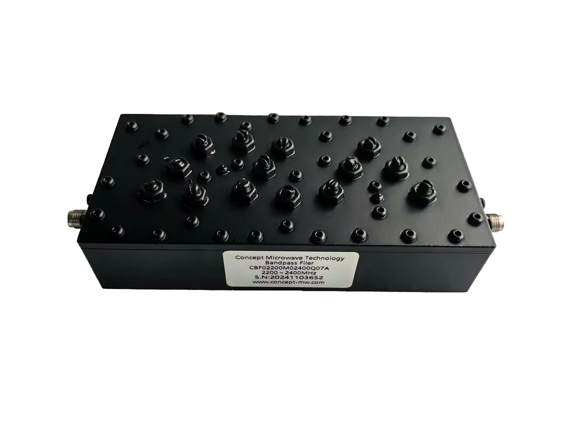 S波段 腔体带通滤波器 工作频率范围：2200-2400MHz