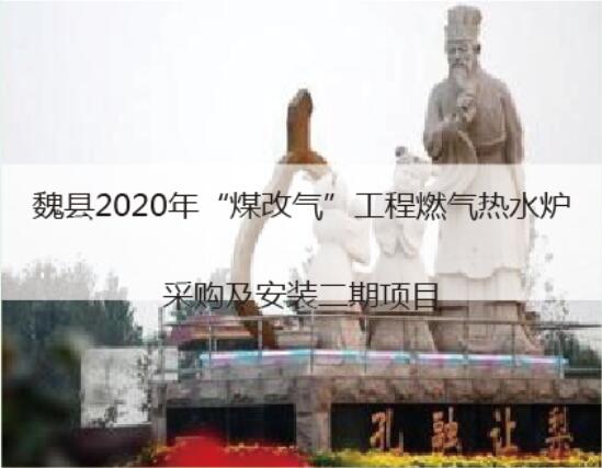 魏县2020煤改气工程燃气热水炉项目