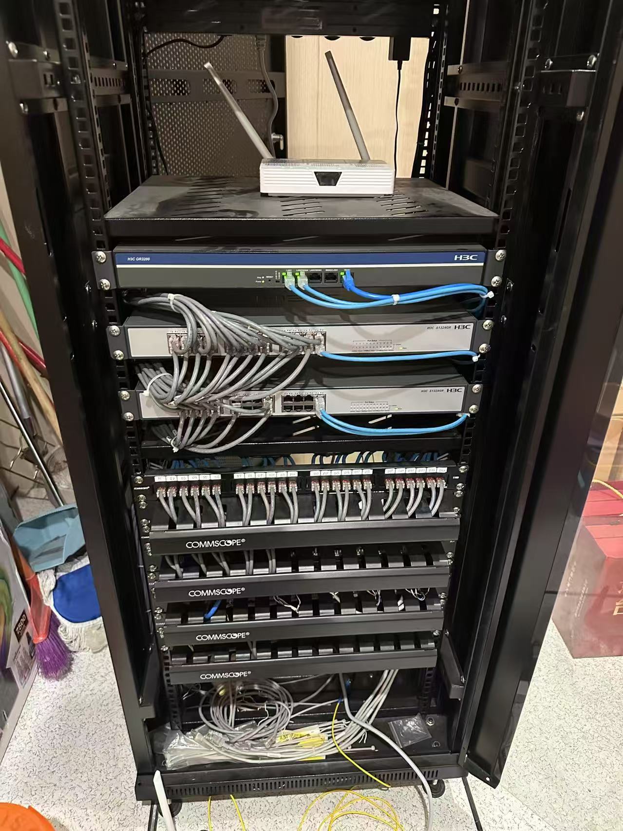 网络机柜安装宽带安装交换机安装