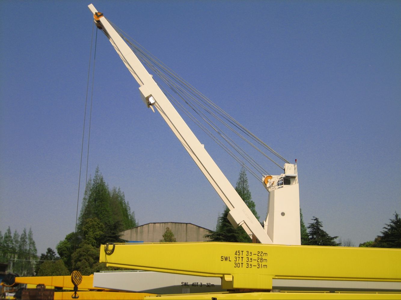 单臂救助艇筏兼起重机降放装置