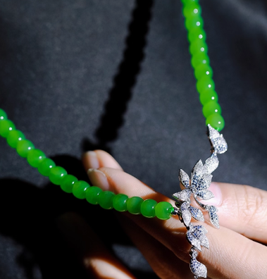 翡翠帝王绿俄料