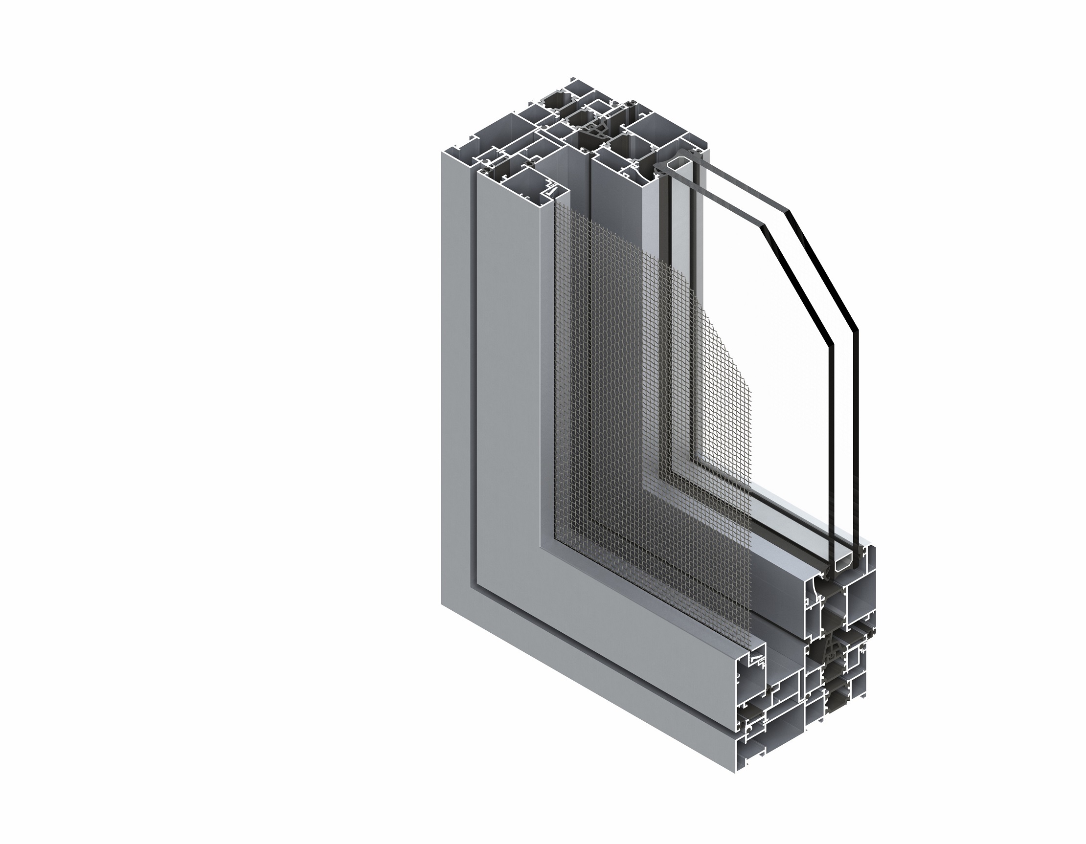 MIWF内开窗纱一体
