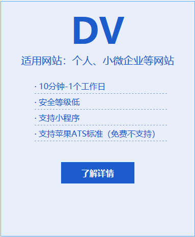 DV域名型
