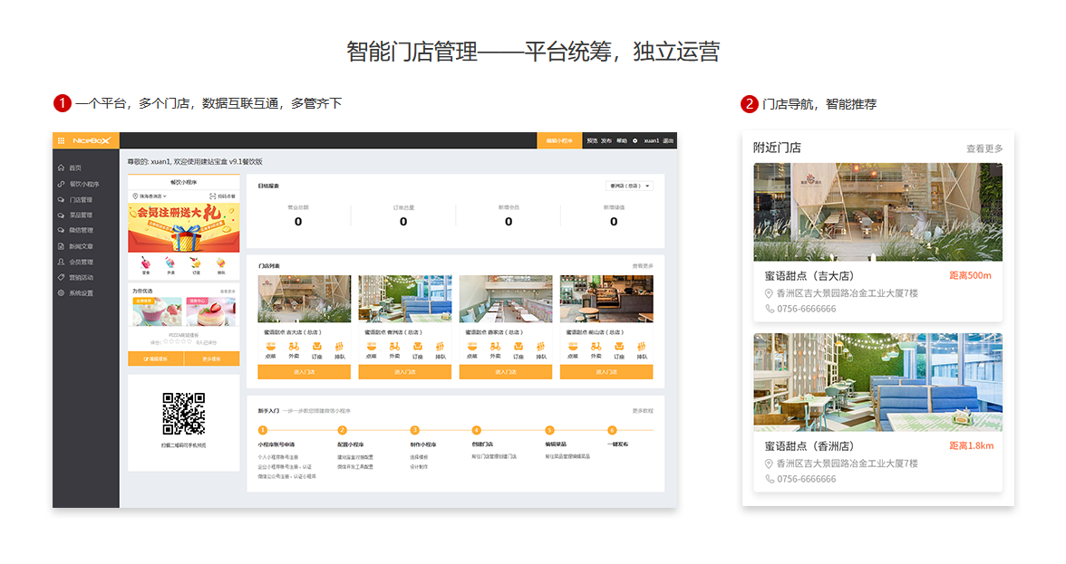智能门店管理——平台统筹，独立运营