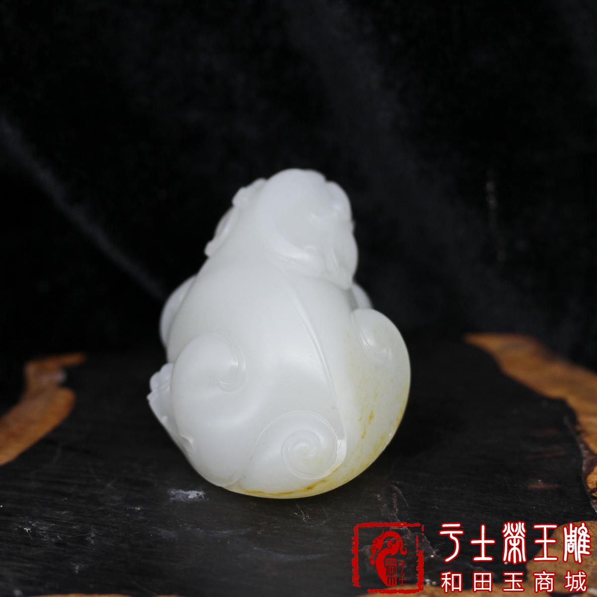 新疆和田玉手饰把玩件作品，编号YSR114招财辟邪，172克