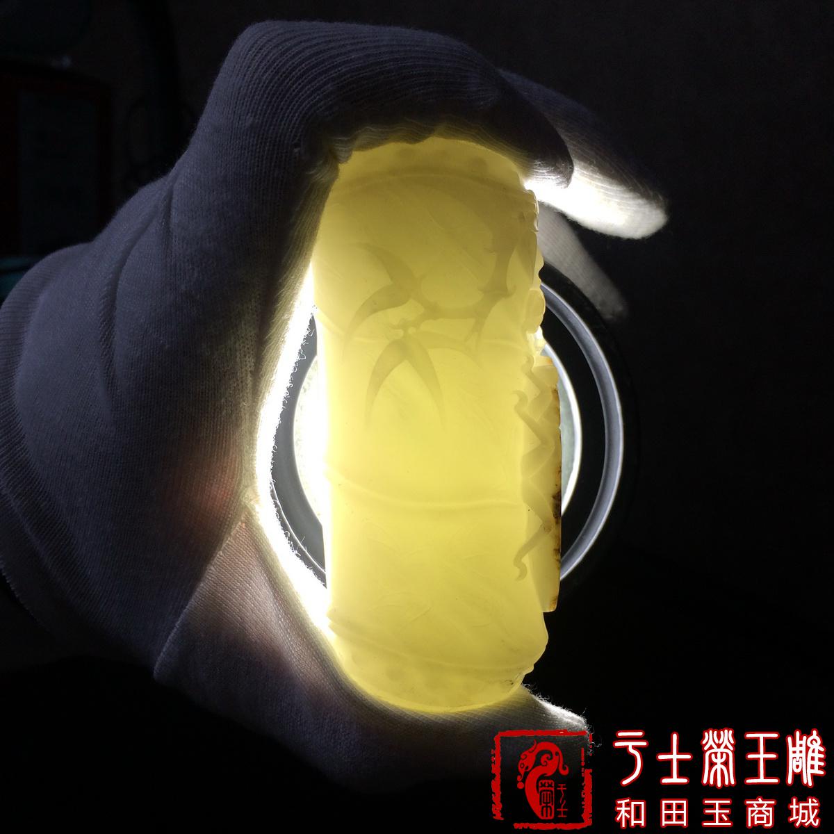 新疆和田玉把玩件作品，编号YSR107知足常乐，187克